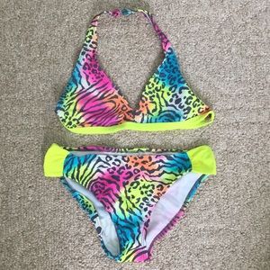 Colorful Animal Print Bathing Suit